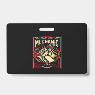 heavy duty mechanic ID badge