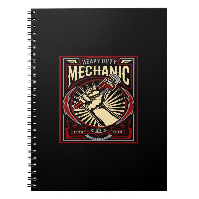 heavy duty mechanic notebook (Front)