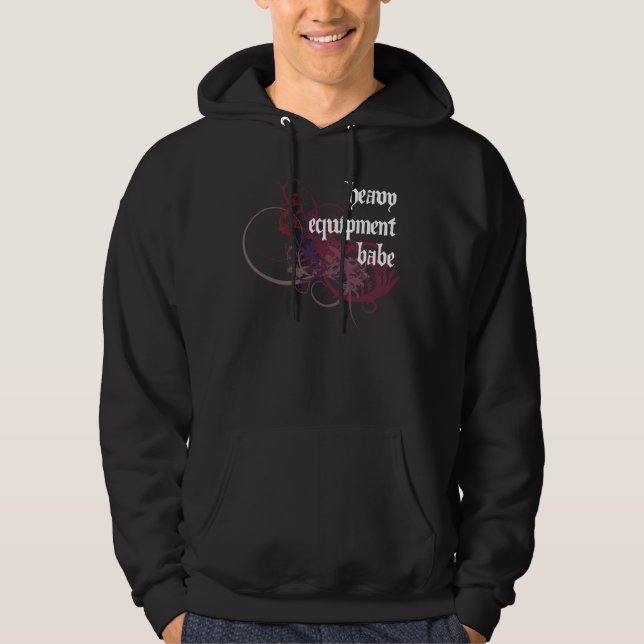 Heavy Equipment Babe Hoodie (Front)