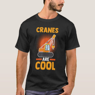 Heavy Equipment Excavator Construction Worker Cran T-Shirt