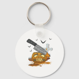 Heavy Equipment Mechanic Funny Halloween Party Key Ring
