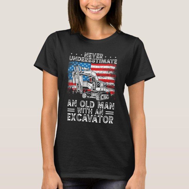 Heavy Equipment Operator Backhoe Operator Men 8 T-Shirt (Front)