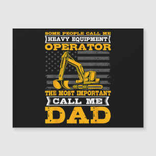 Heavy Equipment Operator Excavator Father's Day Da
