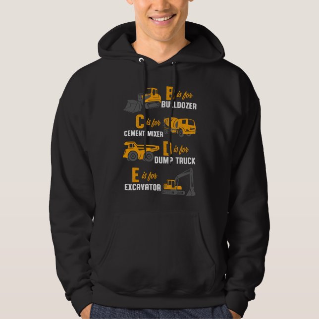 Heavy Equipments Construction Operator Hoodie (Front)