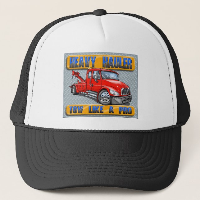 Heavy Haulier Tow Truck Trucker Hat (Front)