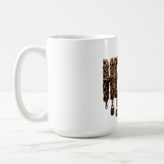 Heavy Iron Chain Typography Gym Lifting Powerlifte Coffee Mug