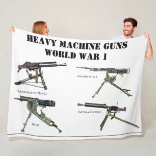 HEAVY MACHINE GUNS of WW1 Fleece Blanket
