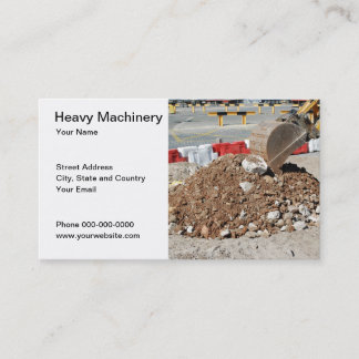 Heavy Machinery Business Card