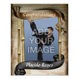 Heavy Martial Arts Black Belt Portrait One Photo