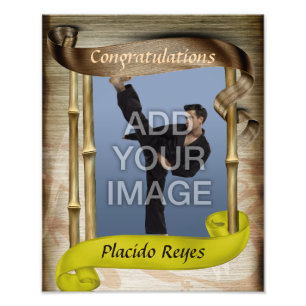 Heavy Martial Arts Yellow Belt Portrait One Photo