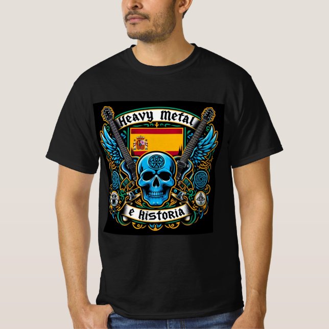 Heavy metal and history logo - Youtube T-Shirt (Front)