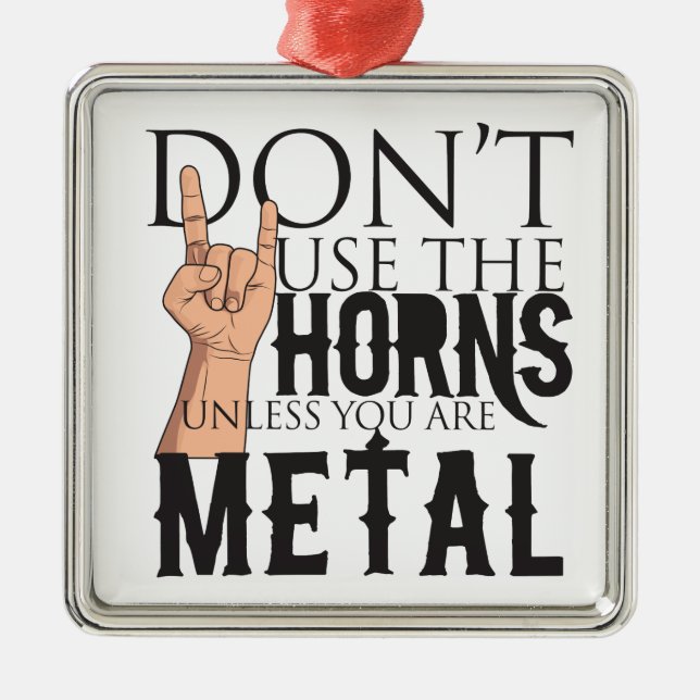 Heavy Metal Badass Ornament (Front)