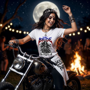 Heavy Metal Bride Bachelorette Party Coven Custom Tri-Blend Shirt