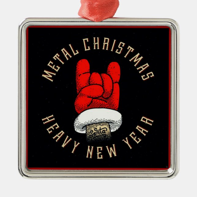 Heavy Metal Christmas Ornament (Front)