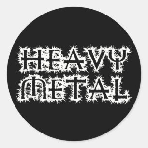 Heavy Metal Classic Round Sticker