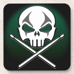 Heavy Metal Coaster Rock & Roll Drummer Coasters