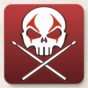 Heavy Metal Coaster Rock & Roll Drummer Coasters