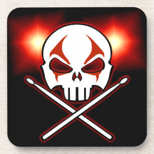 Heavy Metal Coaster Rock & Roll Drummer Coasters