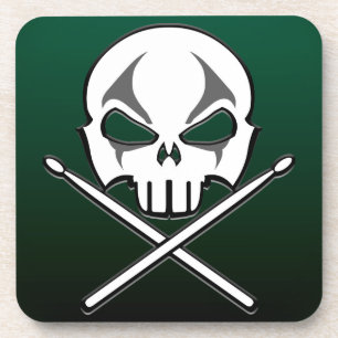 Heavy Metal Coaster Rock & Roll Drummer Coasters