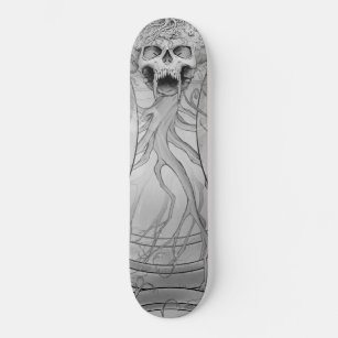 Heavy Metal Death Skull Graveyard Skateboard