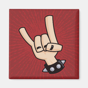 Heavy Metal Devil Horns Magnet