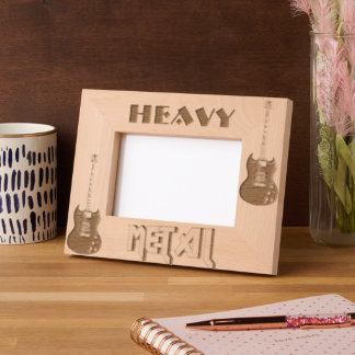 Heavy Metal engraved frames