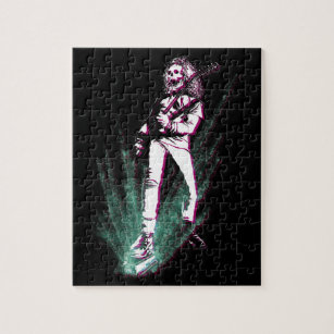 Heavy Metal Guitar Player Jigsaw Puzzle