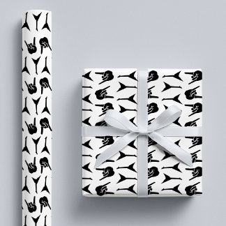 Heavy Metal Guitar Rock & Roll Wrapping Paper
