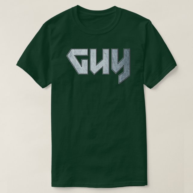 Heavy metal Guy T-Shirt (Design Front)