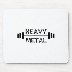 Heavy Metal Gym Fitness Weightlifting Bodybuilding Mouse Pad