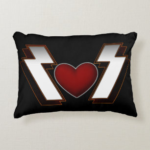 Heavy Metal Heart Decorative Cushion