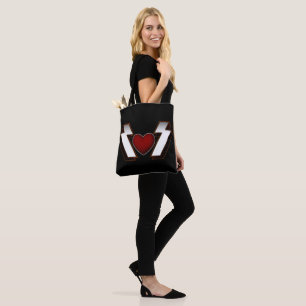 Heavy Metal Heart Tote Bag