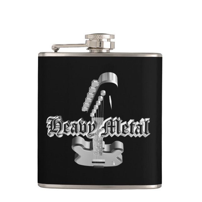 Heavy metal hip flask (Front)