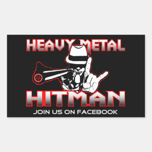 Heavy Metal Hitman Sticker