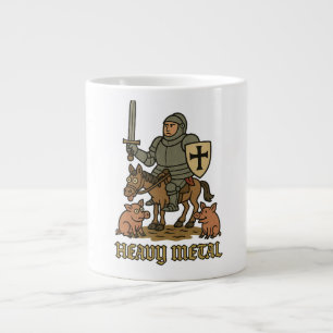 Heavy Metal Knight – Mediaeval Mayhem Large Coffee Mug