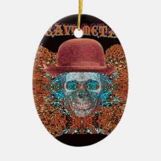 heavy metal large. ceramic ornament