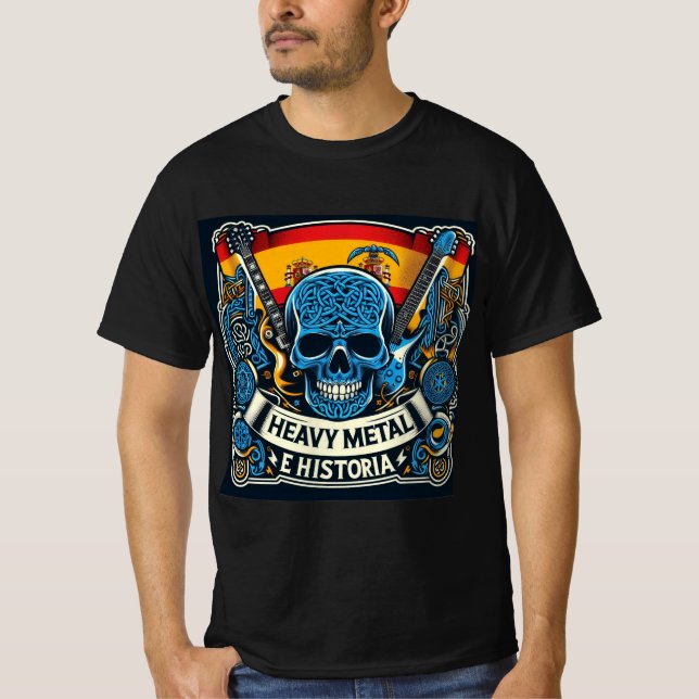 Heavy metal logo and history - Youtube T-Shirt (Front)