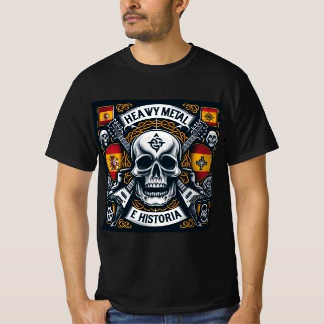 Heavy metal logo and history - Youtube T-Shirt (Front)