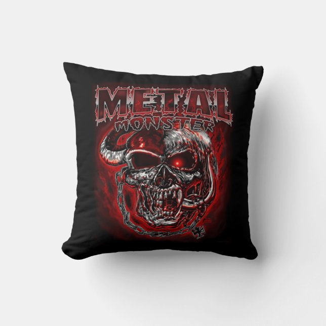 Heavy Metal Monster Cushion (Front)