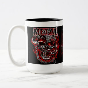 Heavy Metal Monster Two-Tone Coffee Mug