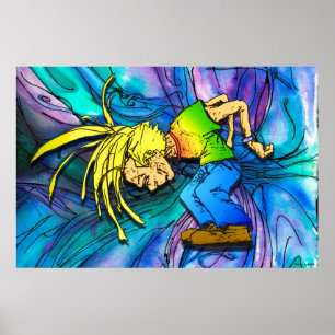 Heavy Metal Mosh Pit HeadBanger Party Animal Poster