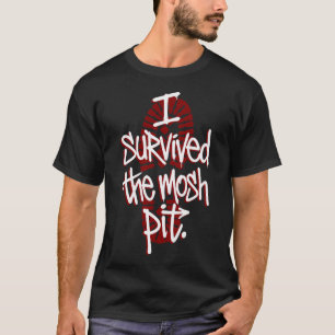 Heavy Metal Mosh Pit Survival Graphic Art T-Shirt