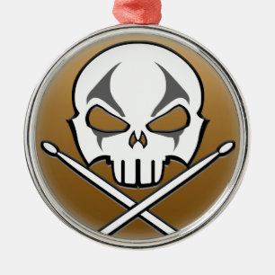 Heavy Metal Ornament Rock & Roll Drummer Ornament