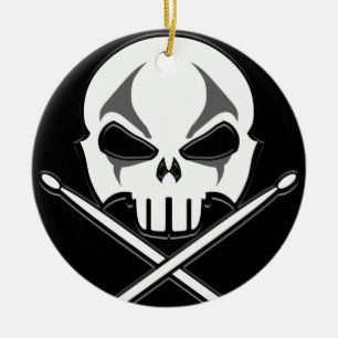 Heavy Metal Ornament Rock & Roll Drummer Ornaments