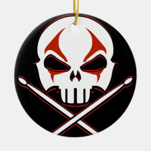 Heavy Metal Ornament Rock & Roll Drummer Ornaments