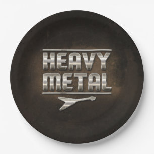 "Heavy Metal" Paper Plate