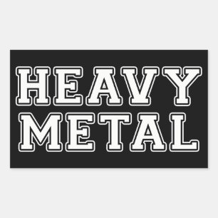 Heavy Metal Rectangular Sticker