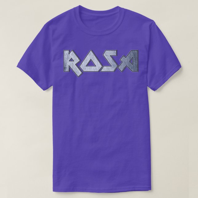 Heavy metal Rosa T-Shirt (Design Front)