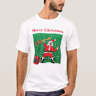 Heavy Metal Santa (Font 1 of 2) T-Shirt