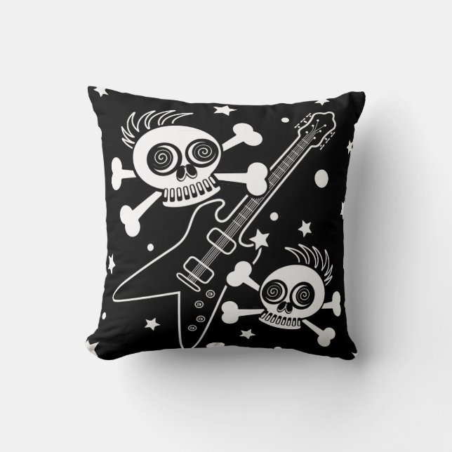 Heavy Metal Skulls Cushion (Front)